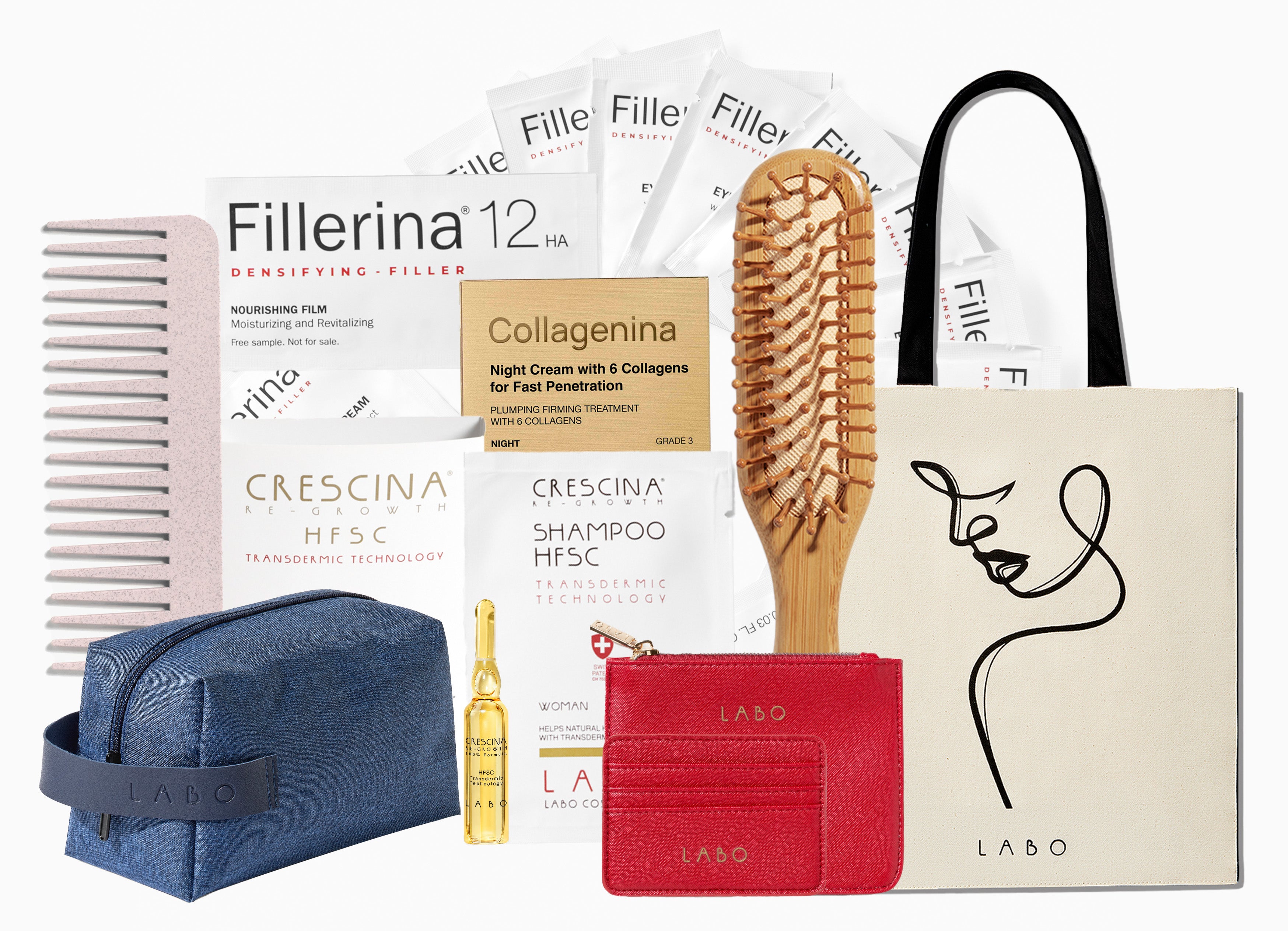 LABO "RED" merchandise és termékminta csomag