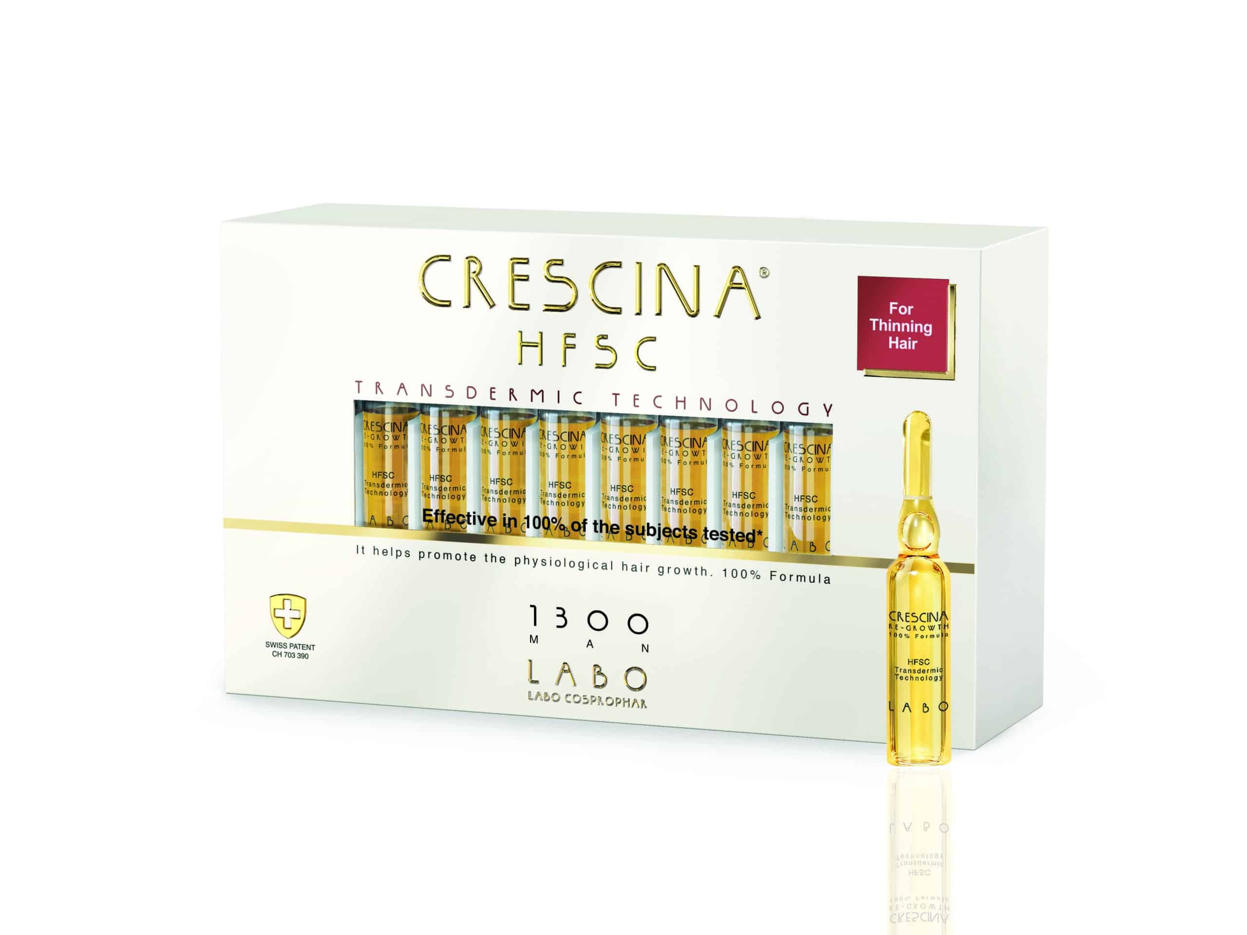 Crescina HFSC újranövekedést serkentő kezelés Férfiaknak - 20 ampulla